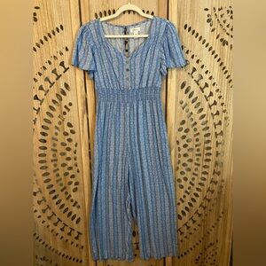 Japna Blue Floral Jumpsuit